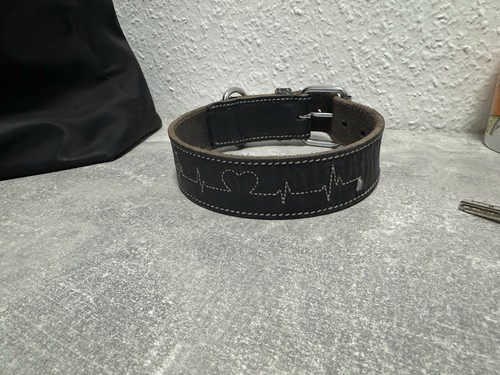 Lederhalsband 65cm vernäht - lederhalsband, 65cm,