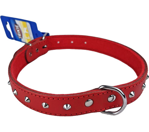 Trixie leder hundehalsband rot - leder,