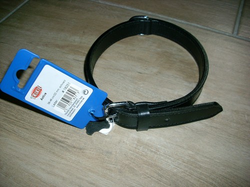 Hunde halsband leder 46cm - halsband,
